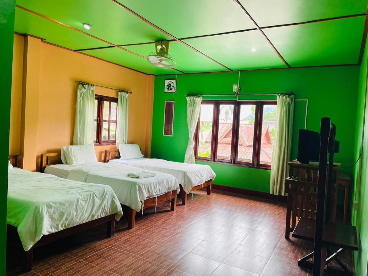 Bungalows Le Jardin Vangvieng Vangviang Kültér fotó