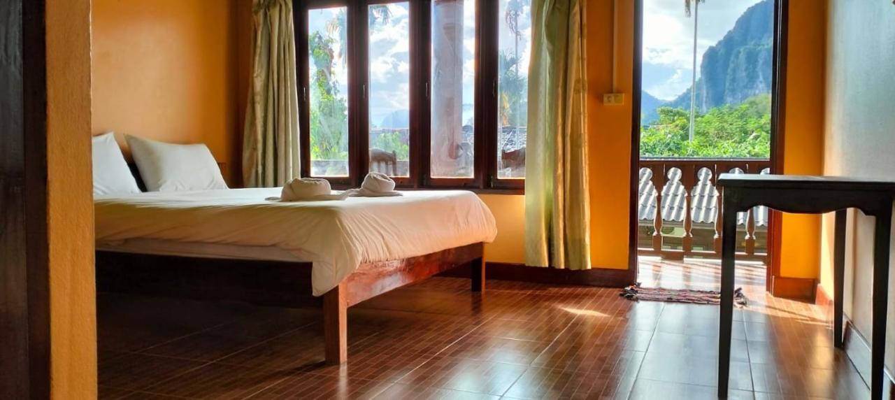 Bungalows Le Jardin Vangvieng Vangviang Kültér fotó