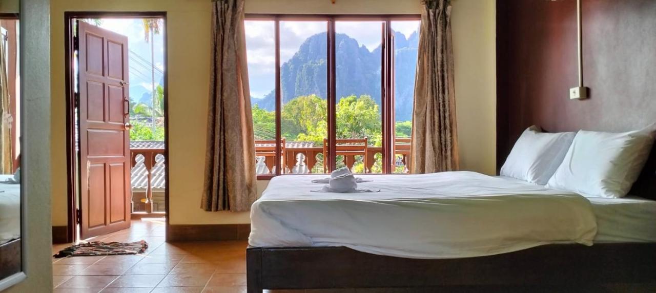 Bungalows Le Jardin Vangvieng Vangviang Kültér fotó